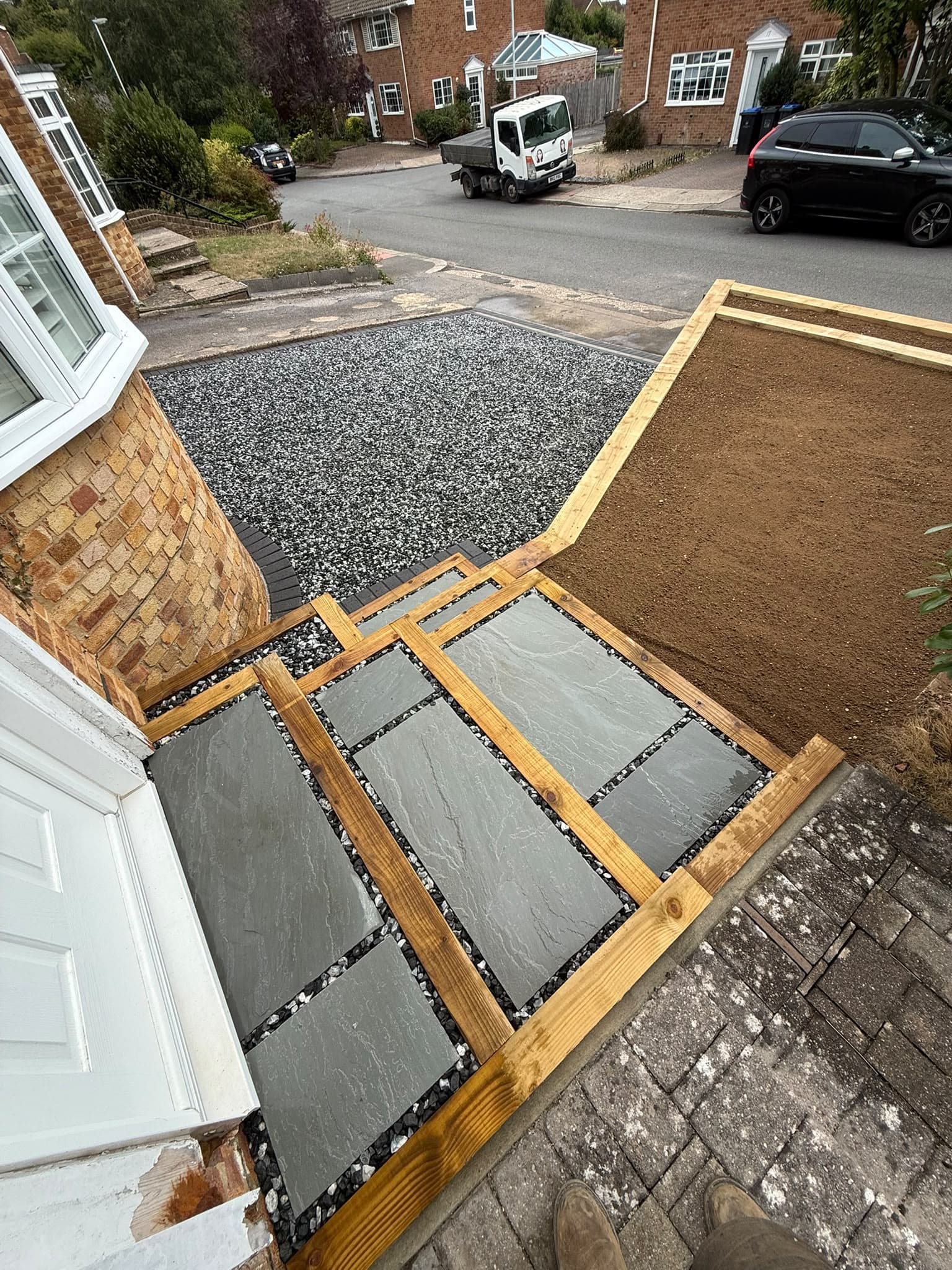 Front entrance steps
